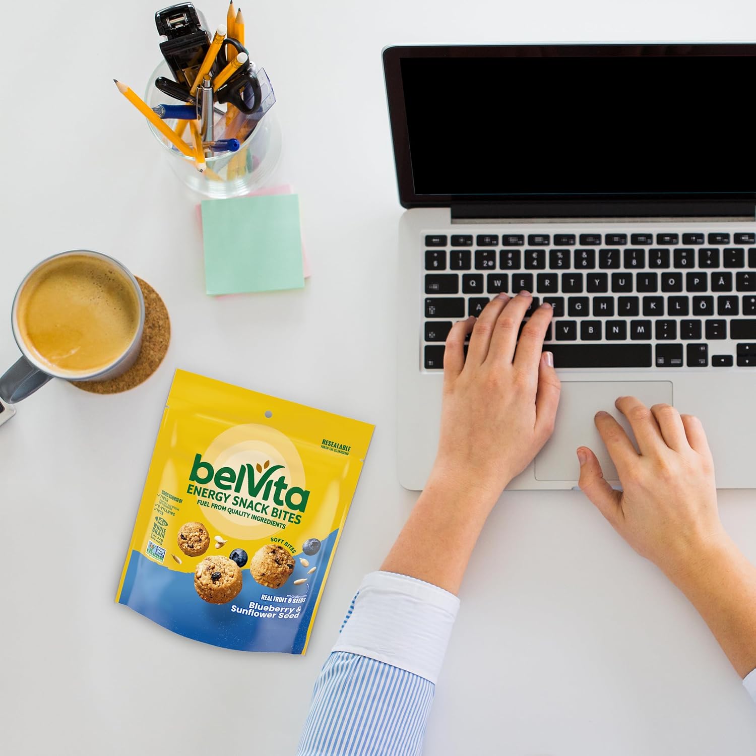 belVita Energy Bites Blueberry Sunflower Seed – Whole Grain Snack for Workout Bag Nutrition