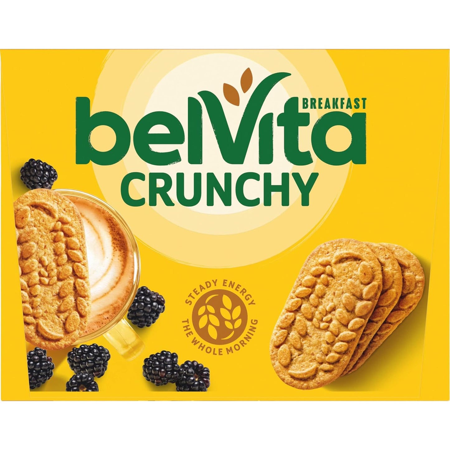belVita Golden Oat Biscuits 12-Count Box — Cholesterol-Free, Kosher Whole Grain Fuel for Gym Bag and Pantry
