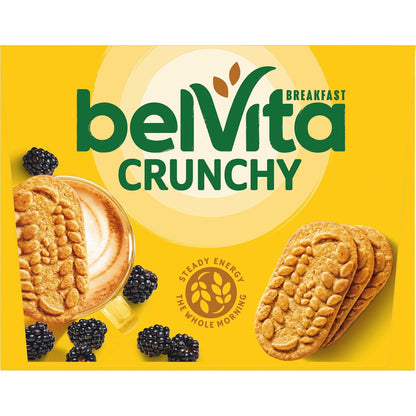 belVita Golden Oat Biscuits 12-Count Box — Cholesterol-Free, Kosher Whole Grain Fuel for Gym Bag and Pantry