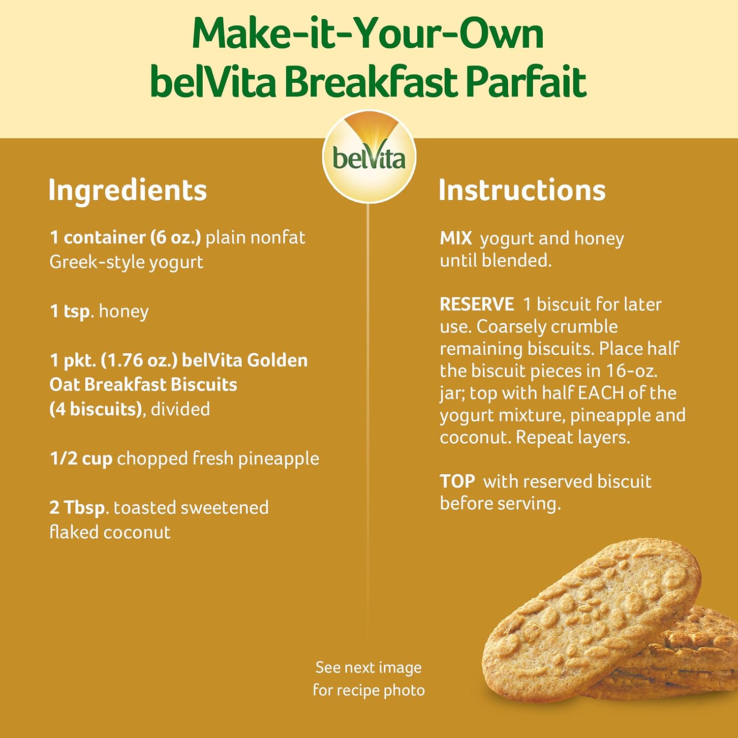 belVita Golden Oat Biscuits 12-Count Box — Cholesterol-Free, Kosher Whole Grain Fuel for Gym Bag and Pantry