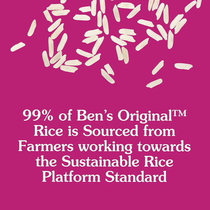 BEN'S ORIGINAL Parboiled White Rice, 5 lb Bulk – Enriched with Calcium and Vitamins for Lighter, Satiating Everyday Meals