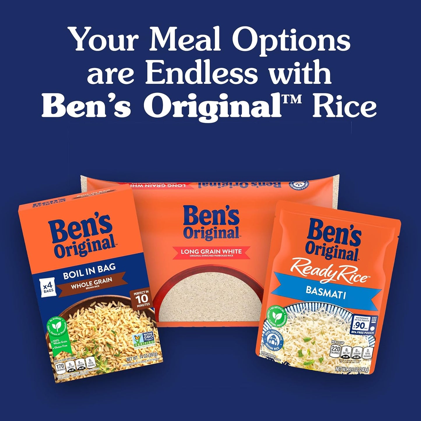 BEN'S ORIGINAL Whole Grain Brown Rice, 5 lb Bag – Practical Pantry Gift for First-Time Apartment Owners and Newlyweds