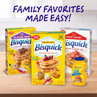 Betty Crocker Bisquick Pancake Mix – Portable Baking Mix for Outdoor Griddle Cooking on the Road