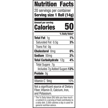 Betty Crocker Fruit Roll-Ups Variety Pack – Nursery and Kids Room Friendly Snack Drawer Staple, No Mess Individual Portions, 20 Rolls
