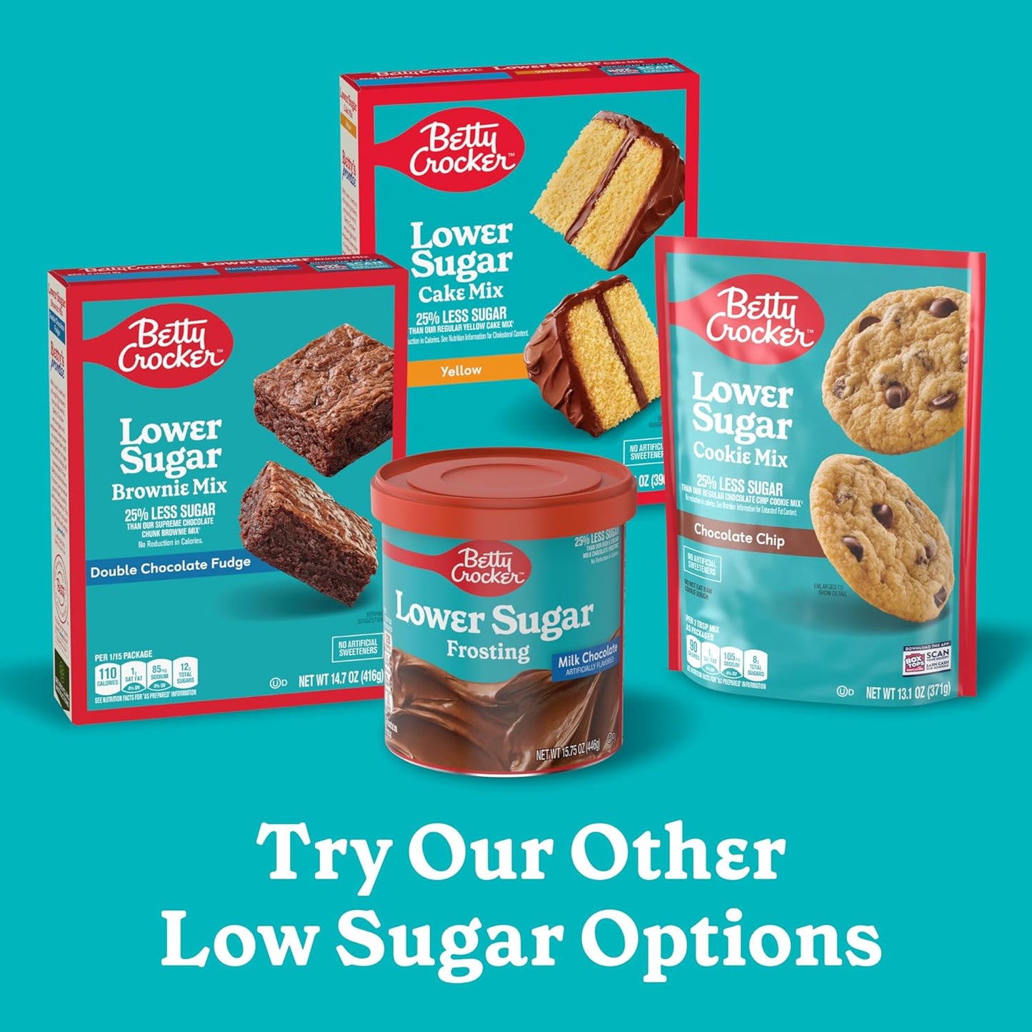 Betty Crocker Lower Sugar Frosting Milk Chocolate – Diabetic-Friendly Frosting for Cupcakes, Cookies, and Cakes Without the Sugar Crash