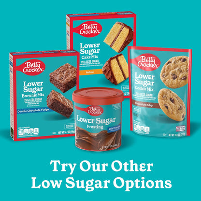 Betty Crocker Lower Sugar Frosting Milk Chocolate – Diabetic-Friendly Frosting for Cupcakes, Cookies, and Cakes Without the Sugar Crash