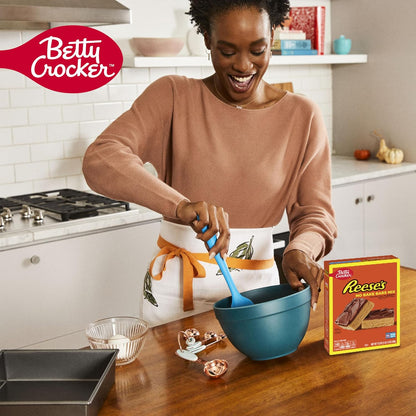 Betty Crocker REESE'S Peanut Butter No-Bake Bars – Fast Coworker Appreciation Dessert for Shared Office Kitchen, 17.3 oz