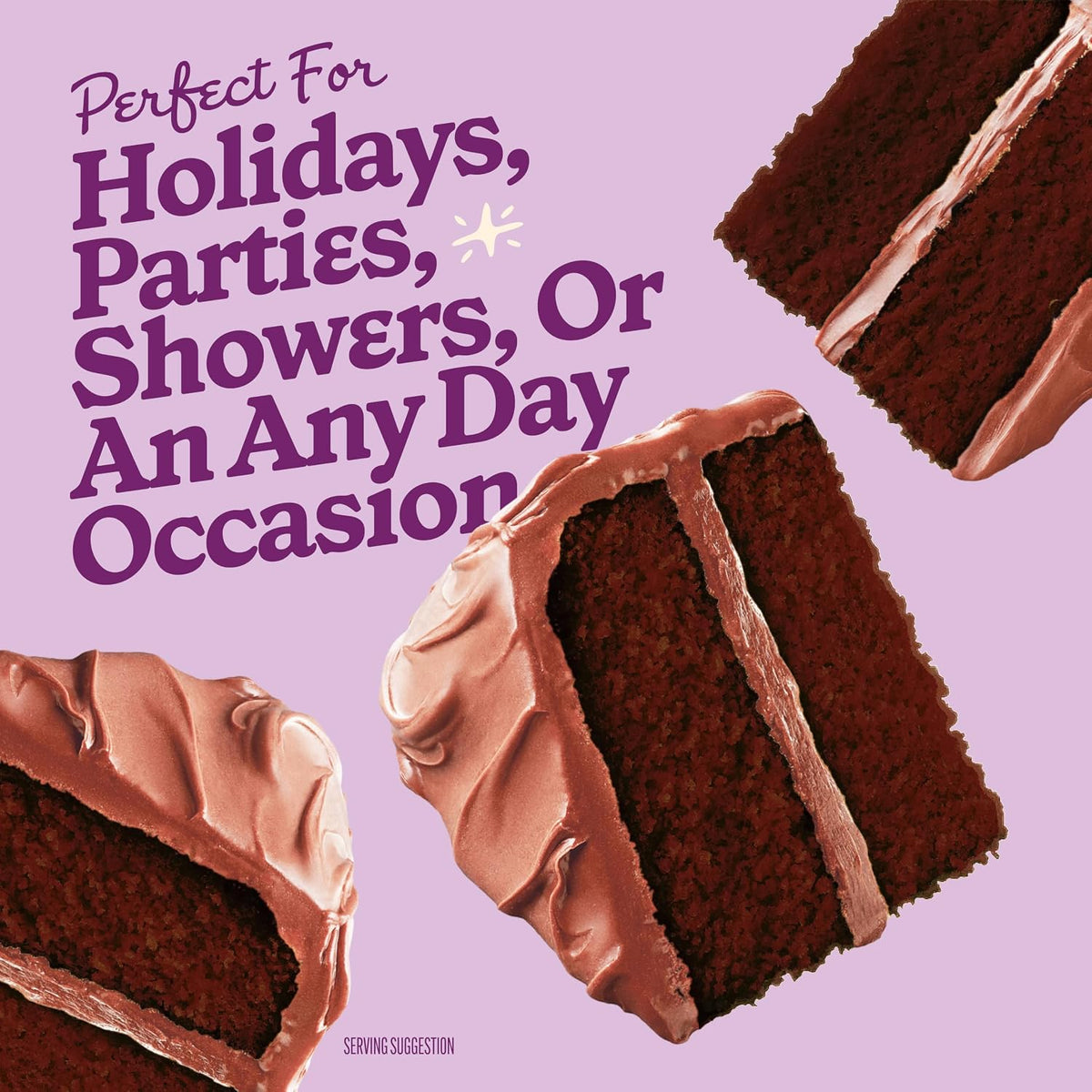 Betty Crocker Super Moist Triple Chocolate Fudge Cake Mix for Everyday Home Baking, Kosher Triple Chocolate Fudge 13.25 oz
