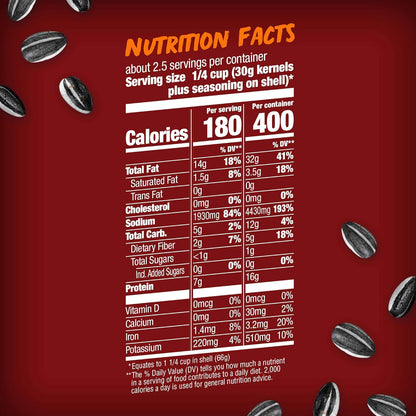 BIGS Sizzlin' Bacon Sunflower Seeds — Smoky Savory Snack for Meditation Breaks, Keto Friendly 5.35 oz