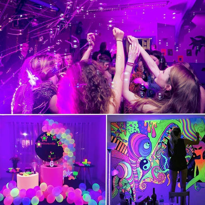 Blacklight Strip Kit with Remote – Creative Gift for Gamers and Music Lovers, Glow Party Bedroom Accent Lighting