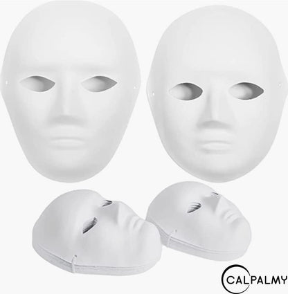 Blank Paper Mache Masks – Mixed-Media Wall Art Craft Kit for Personalized Home Accents and Gallery-Style Displays