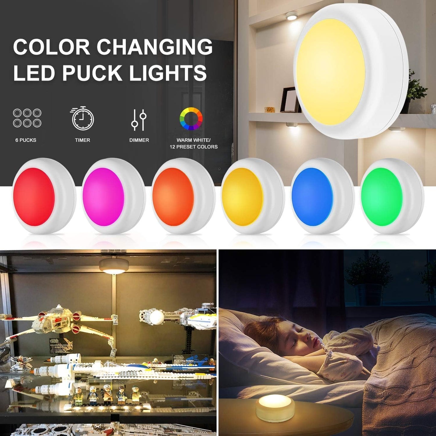 BLS LED Puck Lights — Practical Birthday Gift for Mom and Grandma