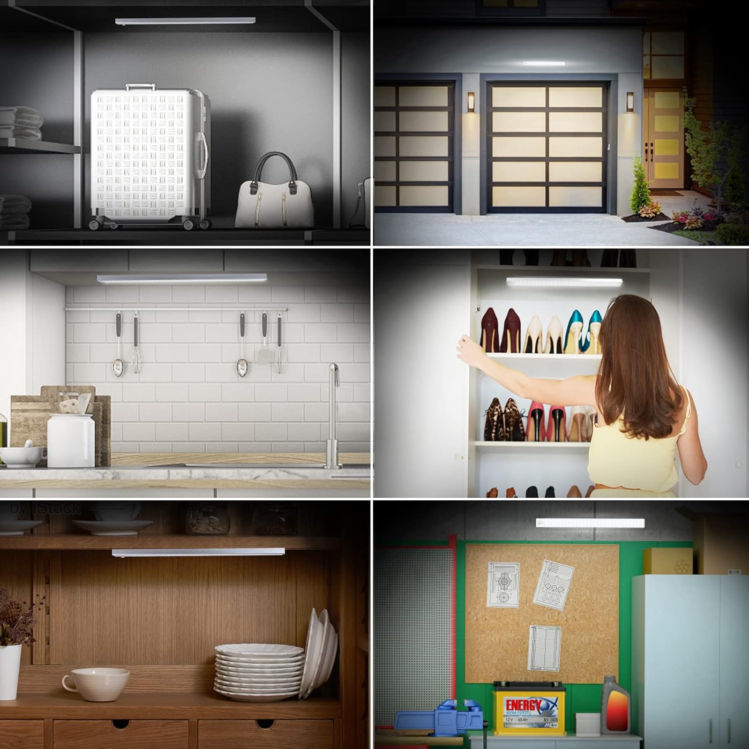 BLS Motion Sensor Under Cabinet Light – Modern Decor Upgrade for Kitchens, Wardrobes, and Display Shelving