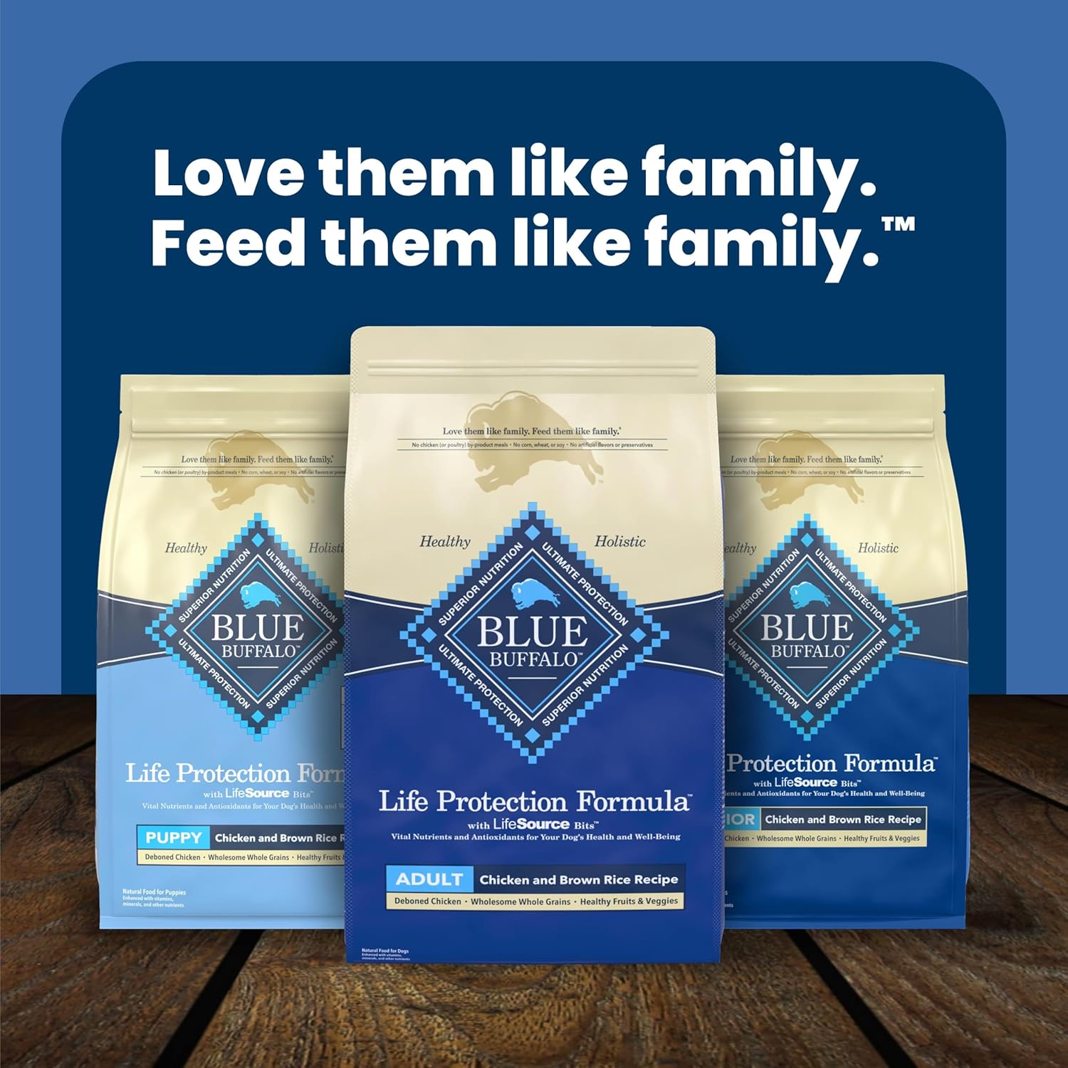 Blue Buffalo Life Protection Formula Adult Dog Food Chicken & Brown Rice – AAFCO-Compliant Safe Nutrition with No Artificial Flavors or Preservatives, 24 lb