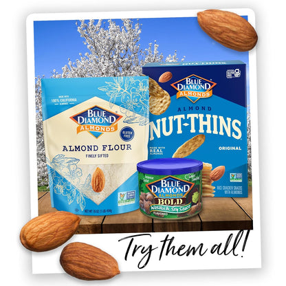 Blue Diamond Almonds BOLD Snack Nuts Multi-Pack, 6 oz Resealable Cans Perfect for Car Rides, School Backpacks and Family Road Trips