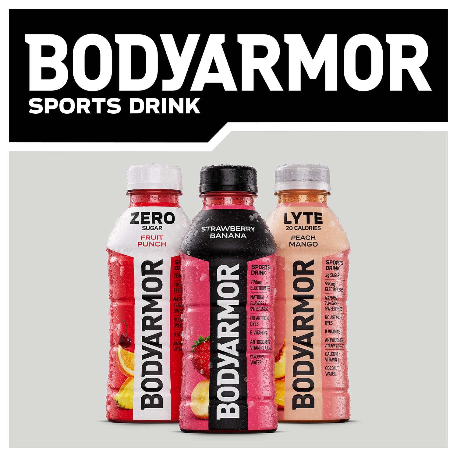BODYARMOR Hydration Drink – Field Ready Electrolyte Supply for State Road Workers, Heat-Resistant Coconut Water Pack