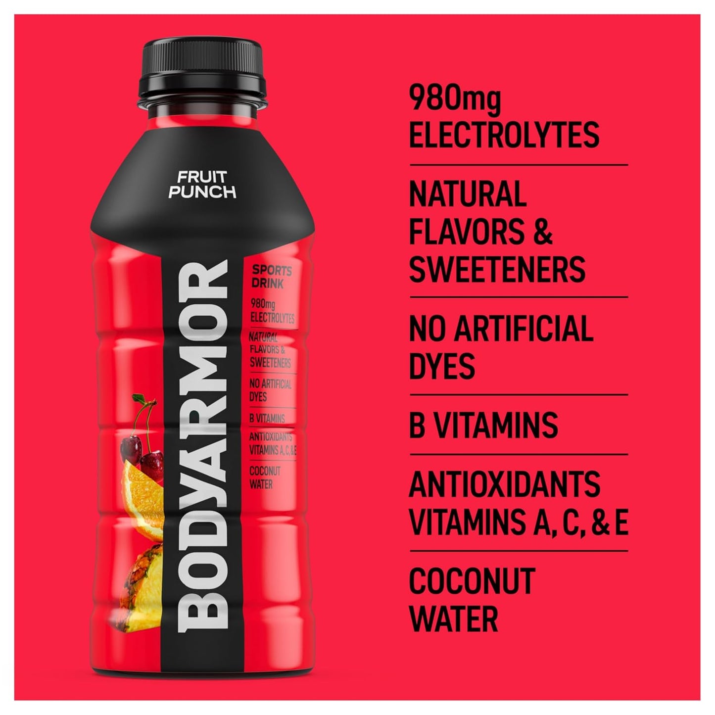 BODYARMOR Hydration Drink – Field Ready Electrolyte Supply for State Road Workers, Heat-Resistant Coconut Water Pack