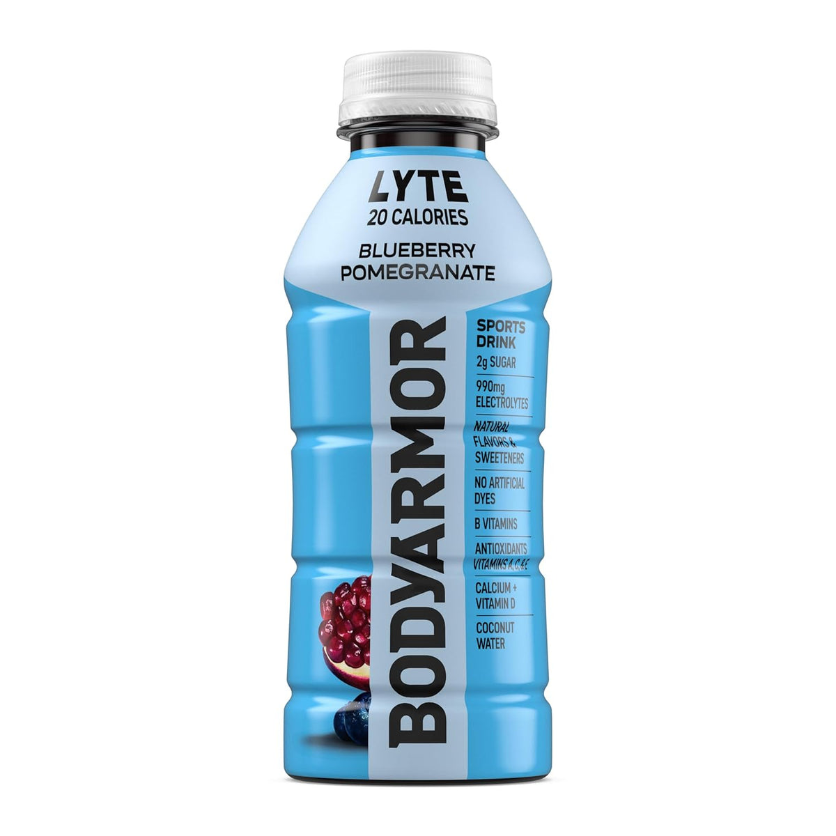 BODYARMOR LYTE Sports Beverage – Stevia-Sweetened Hydration for Pregnancy and Postpartum Wellness, Blueberry Pomegranate Coconut Water Electrolyte Drink, 16 Fl Oz (Pack of 12)