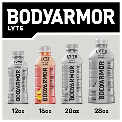 BODYARMOR LYTE Sports Beverage – Stevia-Sweetened Hydration for Pregnancy and Postpartum Wellness, Blueberry Pomegranate Coconut Water Electrolyte Drink, 16 Fl Oz (Pack of 12)