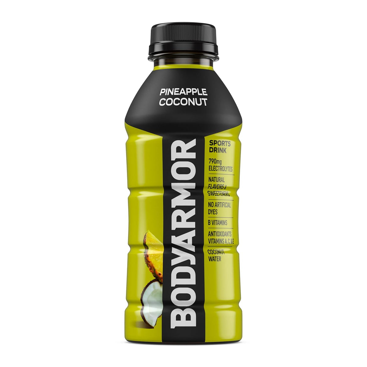 BODYARMOR Pineapple Coconut Beverage – Stocking Stuffer and Holiday Gift for Runners, Cyclists, and Gym Enthusiasts, 12 Bottles
