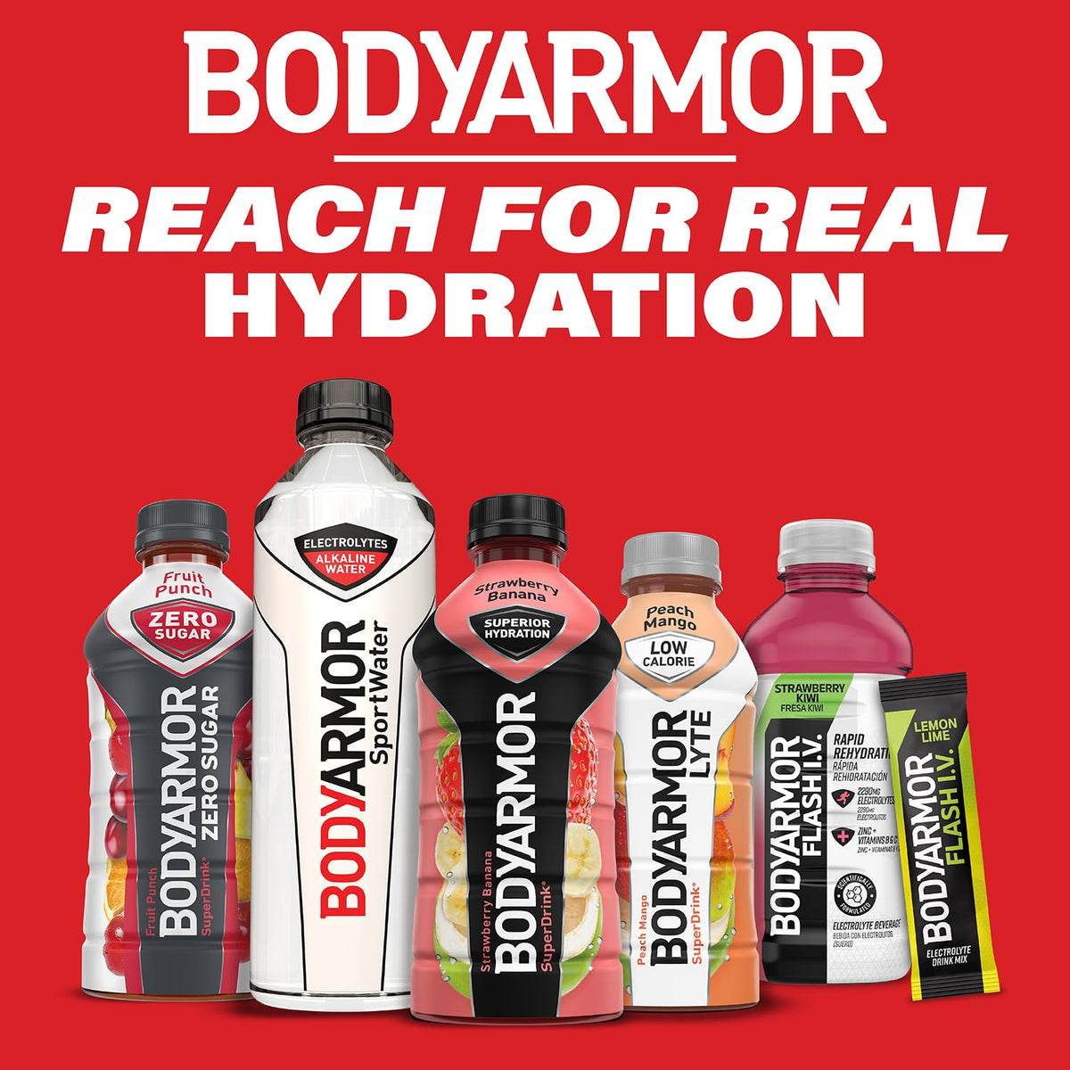 BODYARMOR Sports Drink – No Artificial Dyes Sports Drink for Teen Athletes and Backyard Play