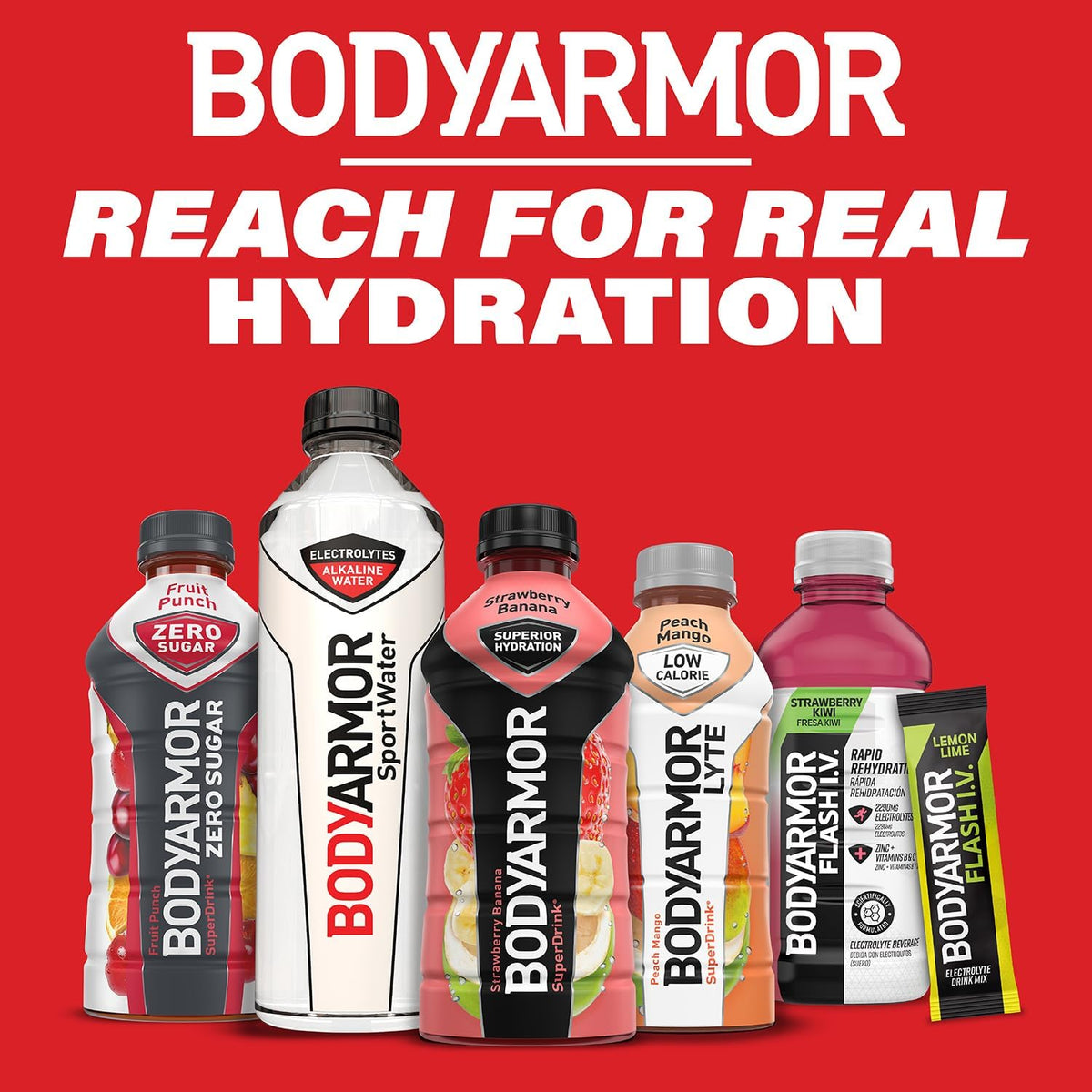 BODYARMOR SportWater Alkaline Water for Cycling and Long-Distance Riders, pH 9+ Electrolyte Hydration, 1.5 Liter Pack of 12