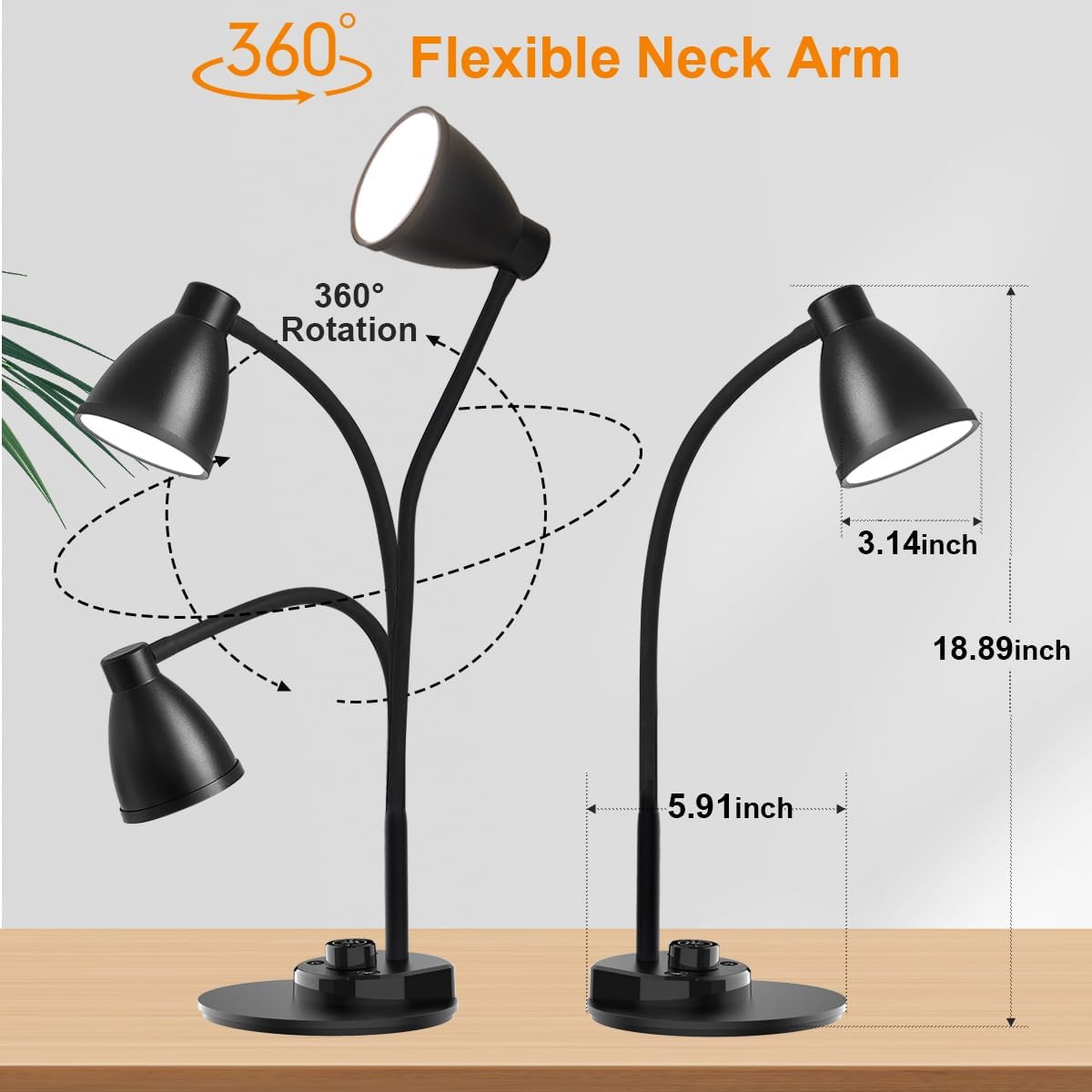 BOHON Bedside Desk Lamp with Warm Light Mode – Partner-Friendly Reading Light for Restful Sleep Routine