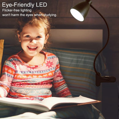 BOHON LED Clamp Lamp – Bedroom Aesthetic Lighting in Lilac Purple or Teal, Stylish Bedside Reading Light