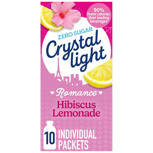 box of 10 individually pre-portioned 0.14 oz powdered drink mix packets
