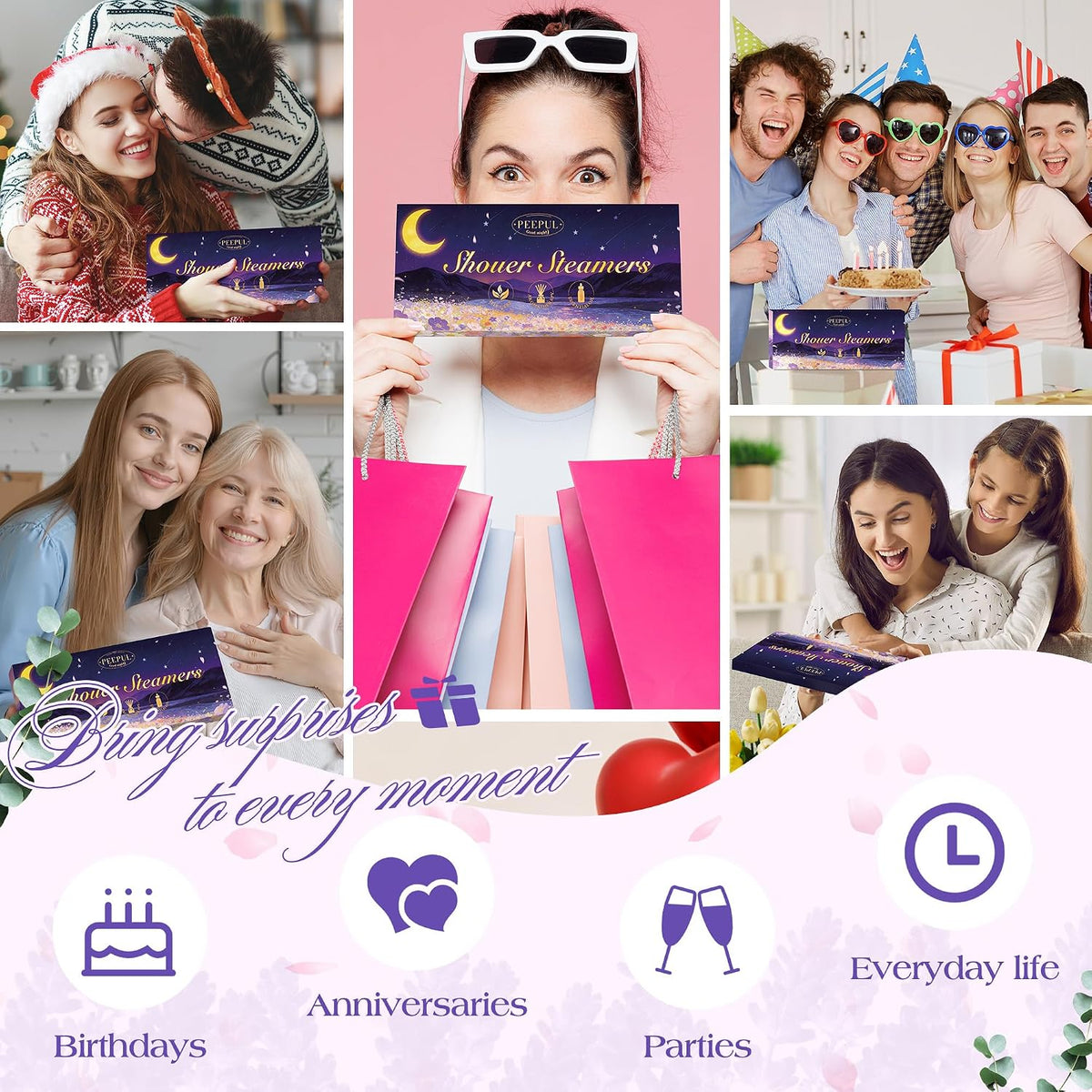 [Brand] Aromatherapy Shower Tablets – Mindful Shower Routine for Adults, No Bathtub Required