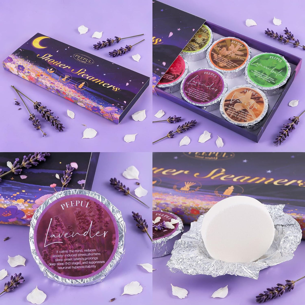 [Brand] Aromatherapy Shower Tablets – Mindful Shower Routine for Adults, No Bathtub Required