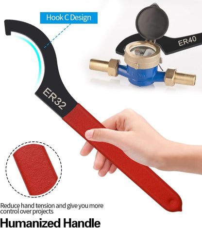 [Brand] Coilover Adjustment Tool Set – 6-Piece Hook Wrench Kit for Efficient Home Garage Tuning