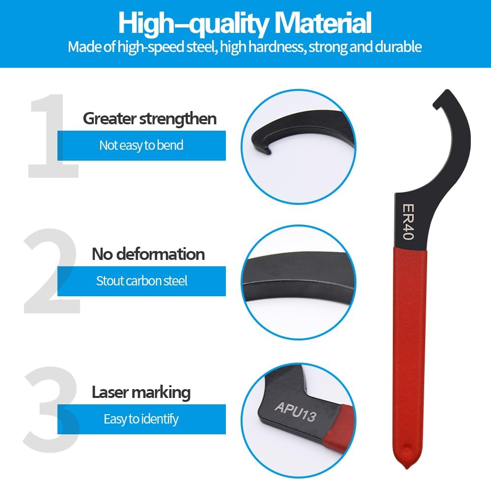 [Brand] Coilover Adjustment Tool Set – 6-Piece Hook Wrench Kit for Efficient Home Garage Tuning