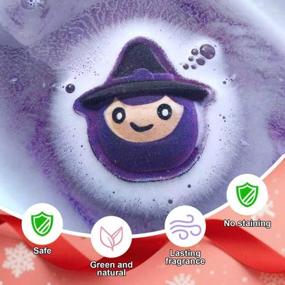 BRAND Halloween Bath Bombs – No Candy Trick or Treat Surprise for the Kids Bathtub, Spooky Shapes Inside