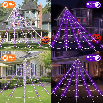 [Brand] Halloween Spider Prop and Web Lights – Premium Seasonal Gift Box for Decorators and Halloween Enthusiasts