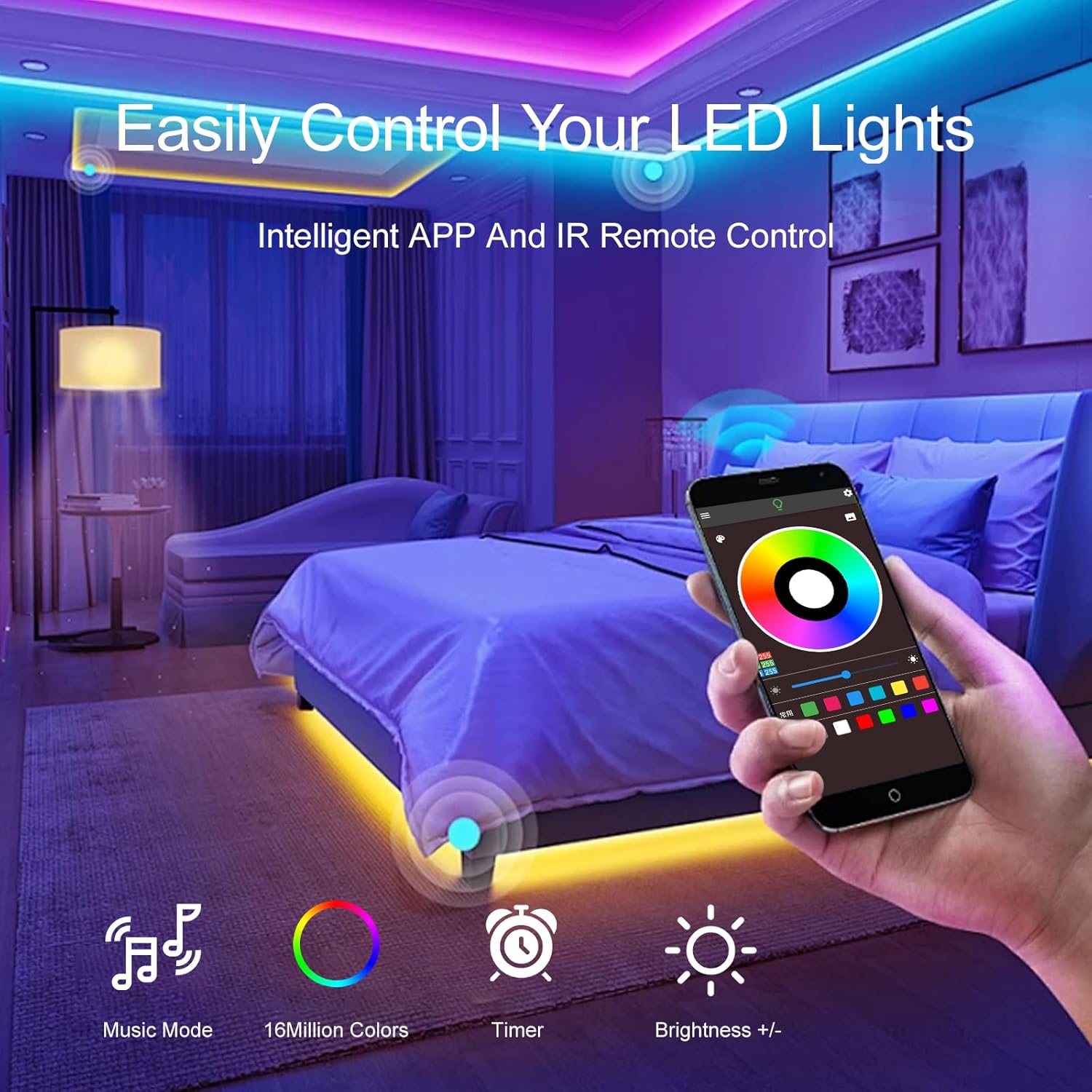 [Brand] LED Strip Lights with Remote and App – Christmas and Valentine Day Gift for Her and Him