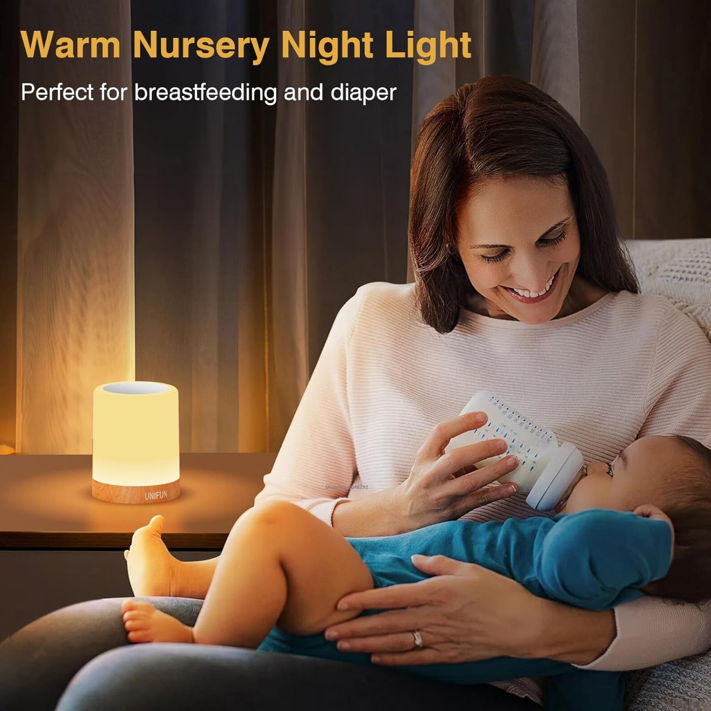 [Brand Name] Designer Cordless Accent Lamp for Bedroom and Reading Nook, Eye-Friendly Panel with 2800K Warm White Dimming