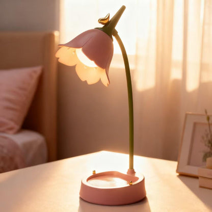 [Brand Name] Designer Reading Lamp – Floral Accent Piece for Vanity and Reading Nook Decor