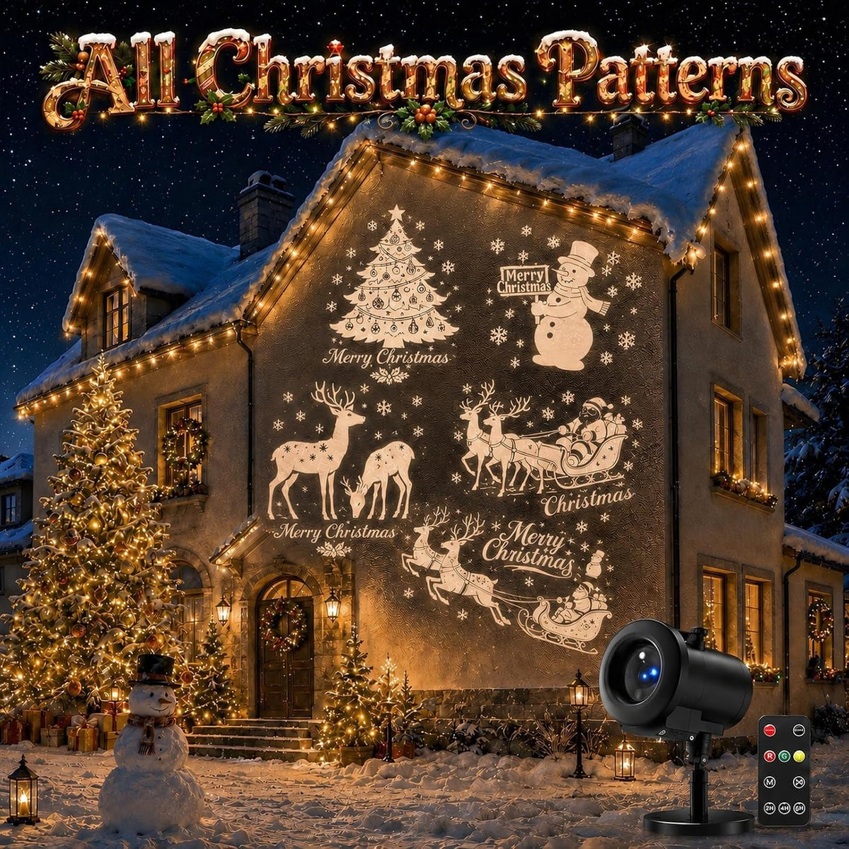 [Brand Name] Parent-Approved Christmas and Halloween Lights for Family Home, Easy Stake Mount Setup