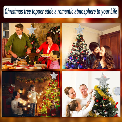 [Brand Name] Two-in-One Tree Topper and Projector – Intentional Holiday Design in Neutral Silver Finish