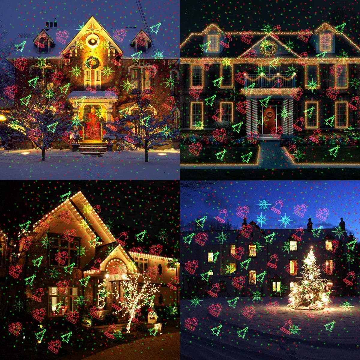 [Brand] Outdoor Holiday Projector – Stake-Mount Laser Light for Lawn, Patio & Open-Air Events