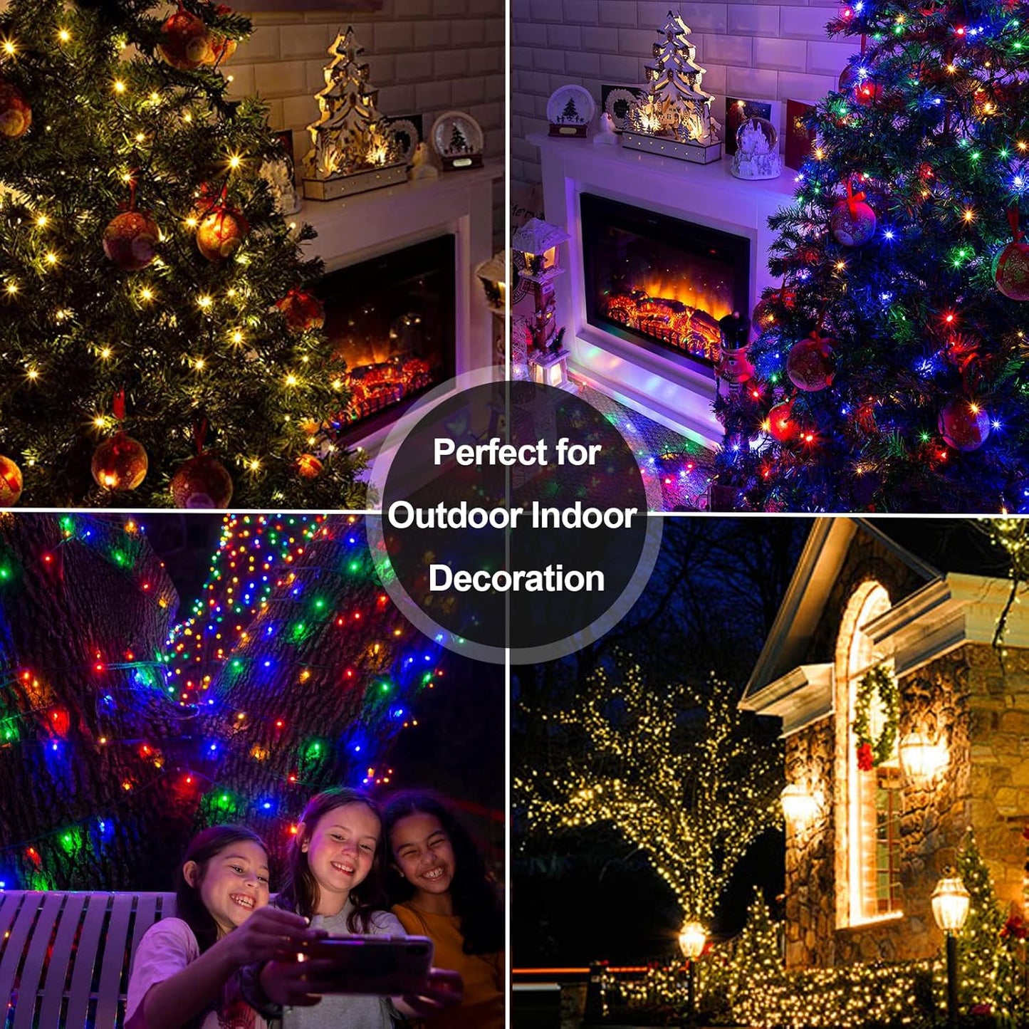 Brightever Cordless Twinkle Lights 33Ft Battery Powered Cool to Touch LED Strand for Nursery, Staircase & Pet Area Lighting