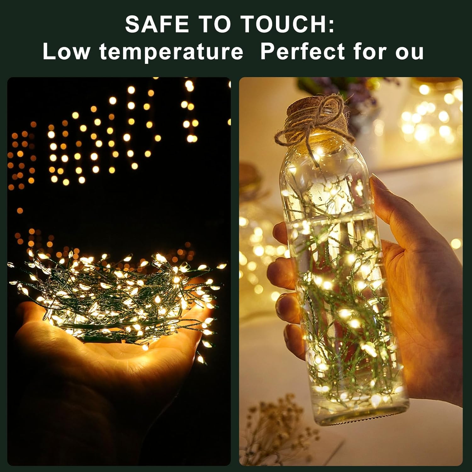 BrightGlow Copper Wire Lights – Housewarming Gift for Women and Mom, Warm White 10FT Aesthetic Glow