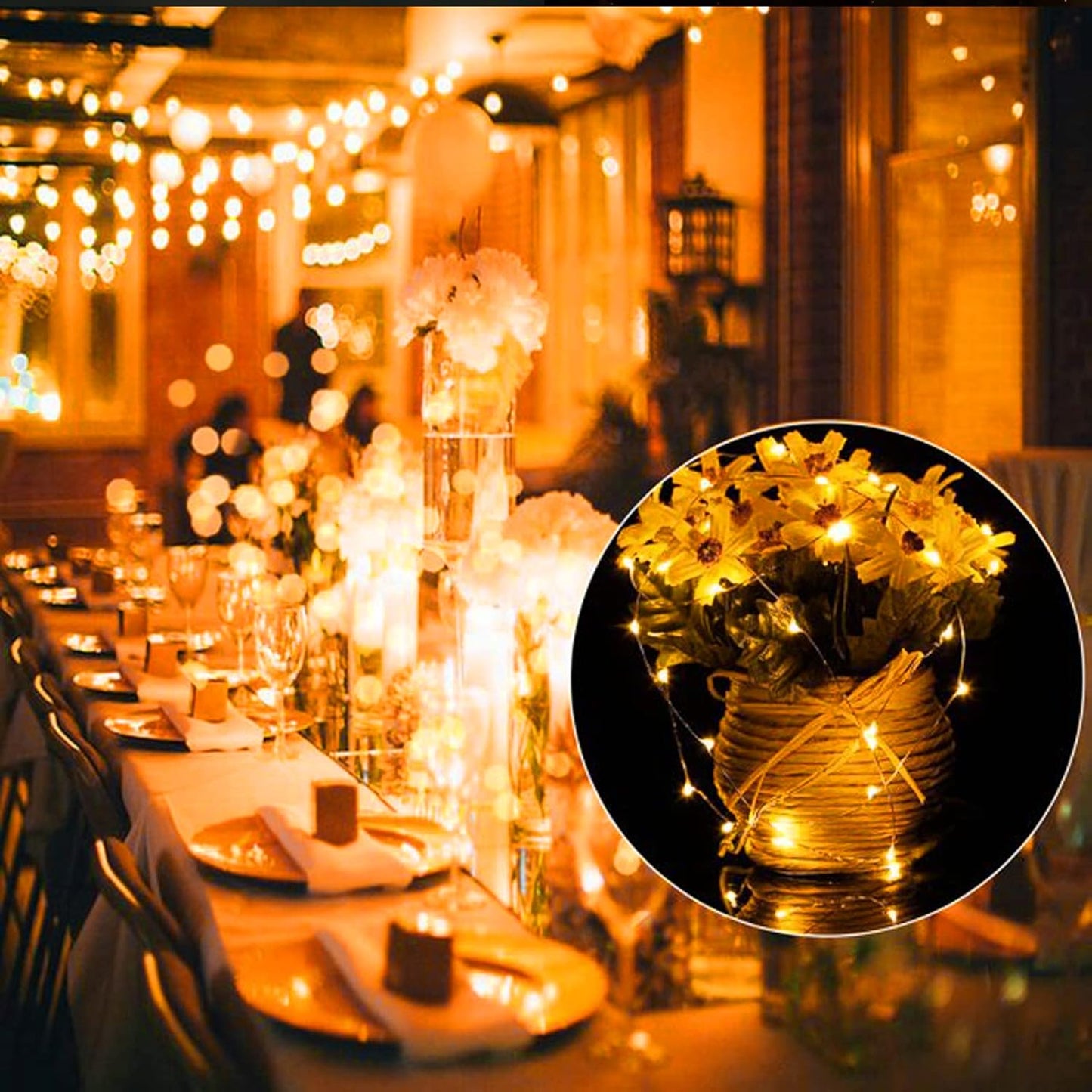 Brightown Battery Operated Fairy Lights – Pet and Kid Friendly Twinkle Lights for Reading Nook