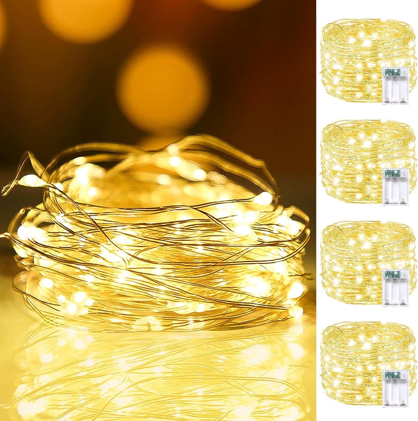 Brightown Battery Operated String Lights – Kids Playroom, Bunk Bed Canopy & Reading Fort Lighting No Flame