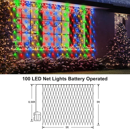 Brightown Dual Color Mesh Lights 100 LED – Stylish Home Accent Lighting for Windows and Shelving