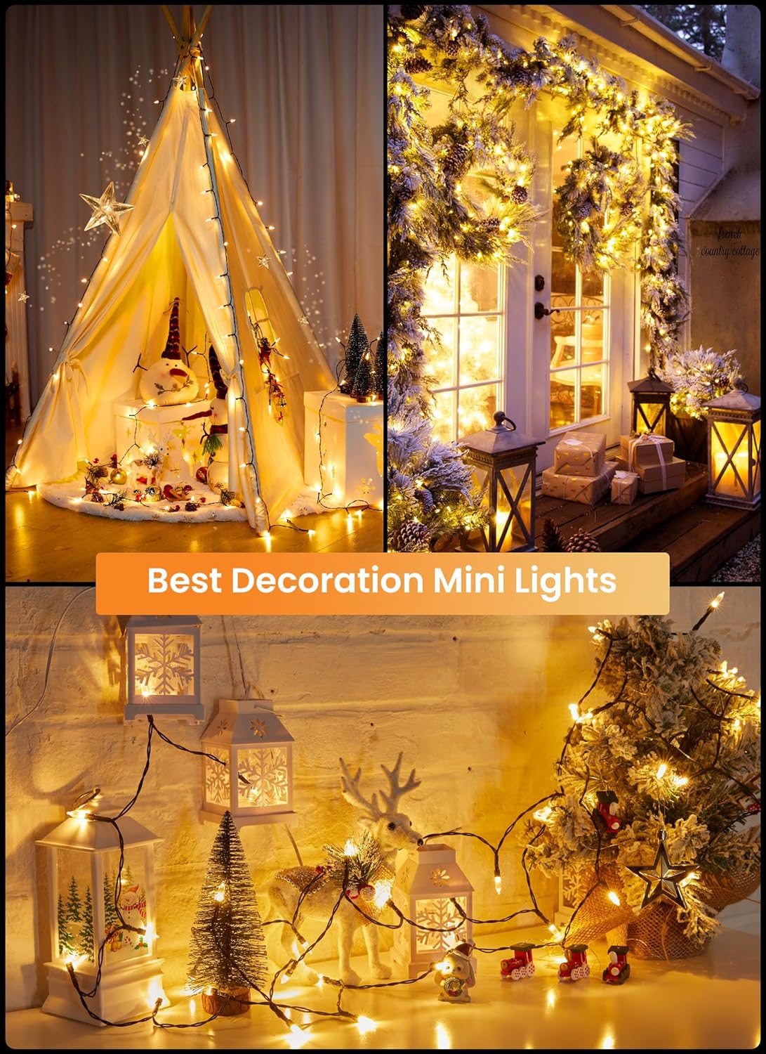 Brightown Fairy Lights – Pet and Child Friendly Room Lighting, 100 LED Low Voltage Warm White String Lights