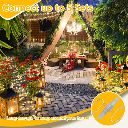 Brightown Warm White String Lights 88ft, Cozy Valentine's Day, Mother's Day & Housewarming Gift for Women with Memory Timer