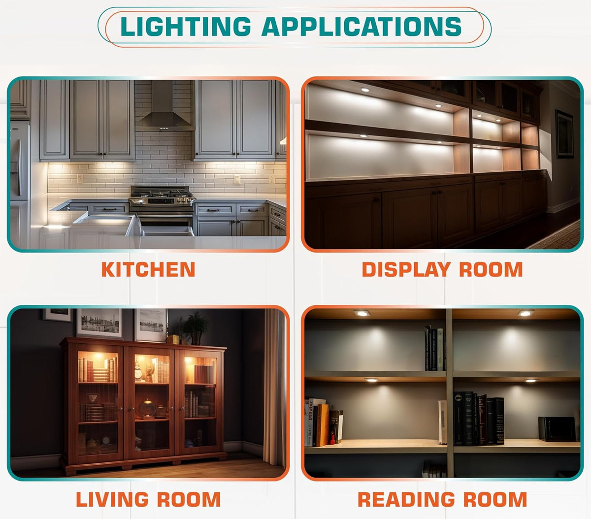 Brilliant Evolution LED Puck Light – Valentine's Day Gift for Her, Romantic Shelf Accent Lighting