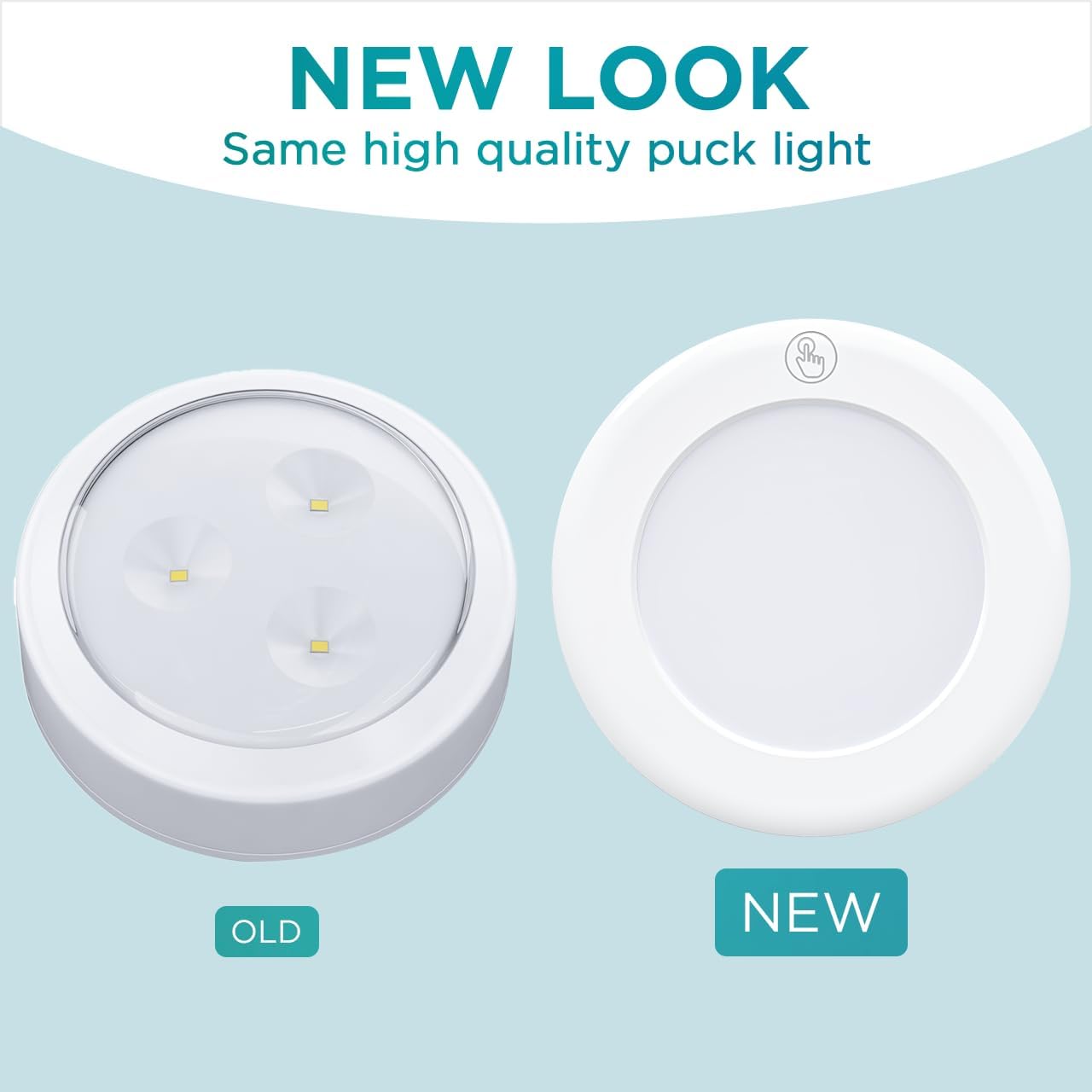 Brilliant Evolution Wireless LED Puck Light 3 Pack – Birthday Gift for Mom with Warm White Closet Glow